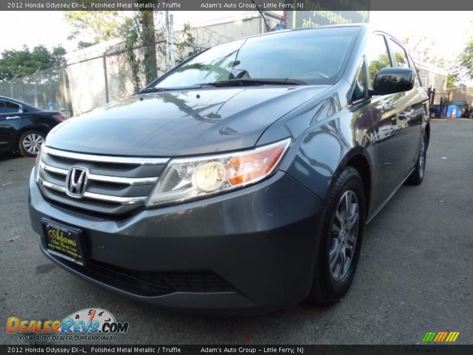2012 Honda Odyssey EX-L Polished Metal Metallic / Truffle Photo #3