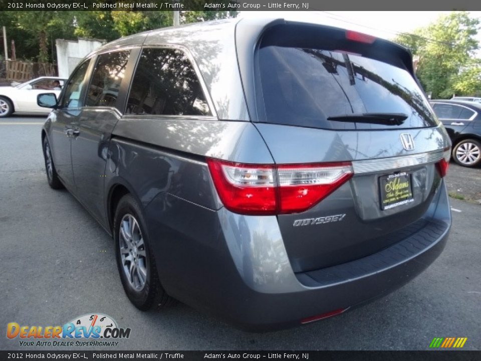2012 Honda Odyssey EX-L Polished Metal Metallic / Truffle Photo #4