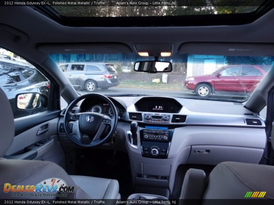 2012 Honda Odyssey EX-L Polished Metal Metallic / Truffle Photo #20