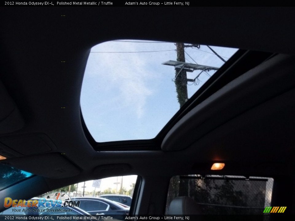 2012 Honda Odyssey EX-L Polished Metal Metallic / Truffle Photo #35