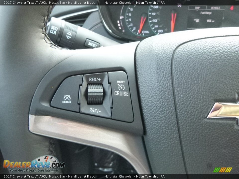 2017 Chevrolet Trax LT AWD Mosaic Black Metallic / Jet Black Photo #20