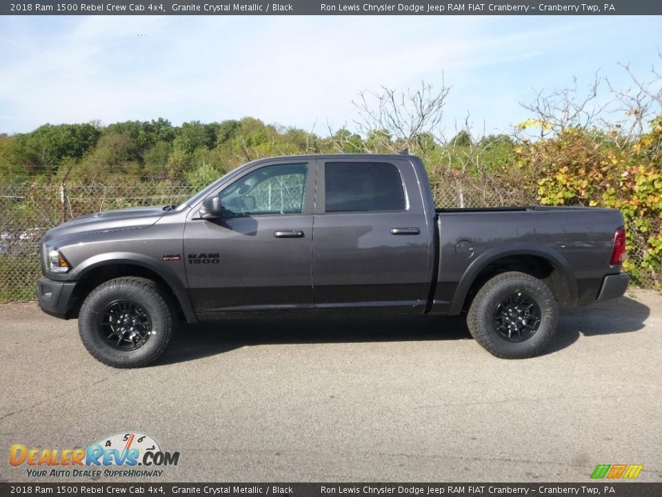 2018 Ram 1500 Rebel Crew Cab 4x4 Granite Crystal Metallic / Black Photo #3