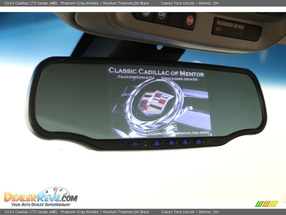 2014 Cadillac CTS Sedan AWD Phantom Gray Metallic / Medium Titanium/Jet Black Photo #12