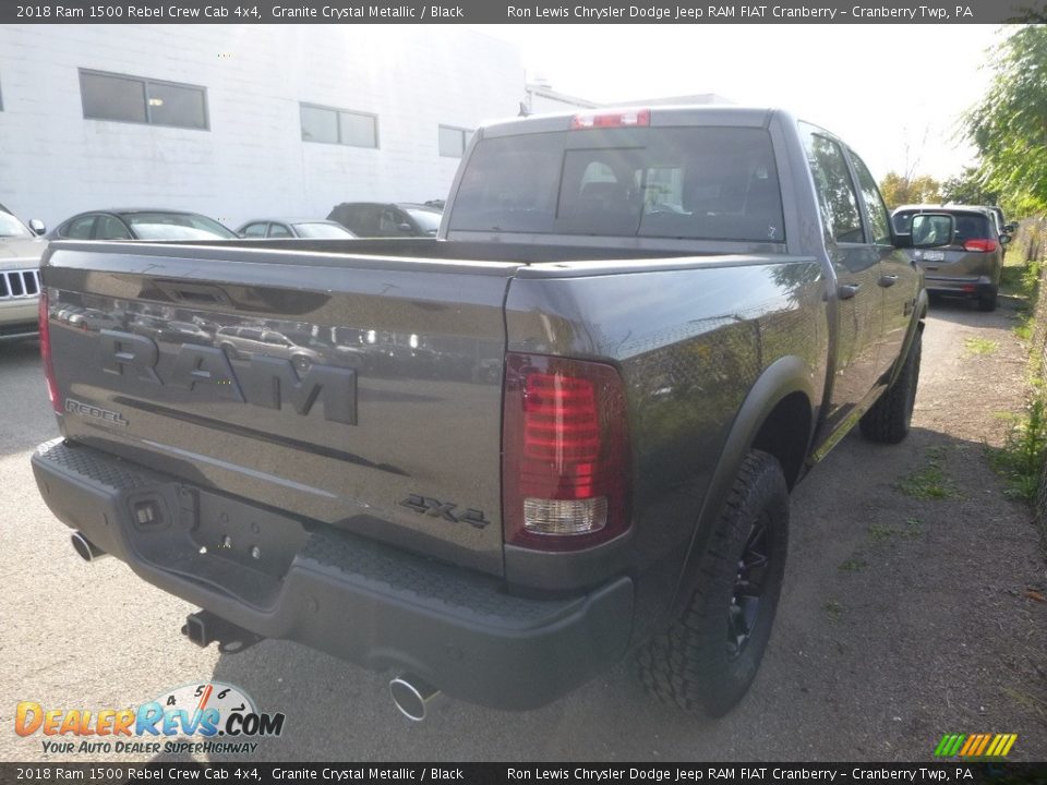 2018 Ram 1500 Rebel Crew Cab 4x4 Granite Crystal Metallic / Black Photo #6