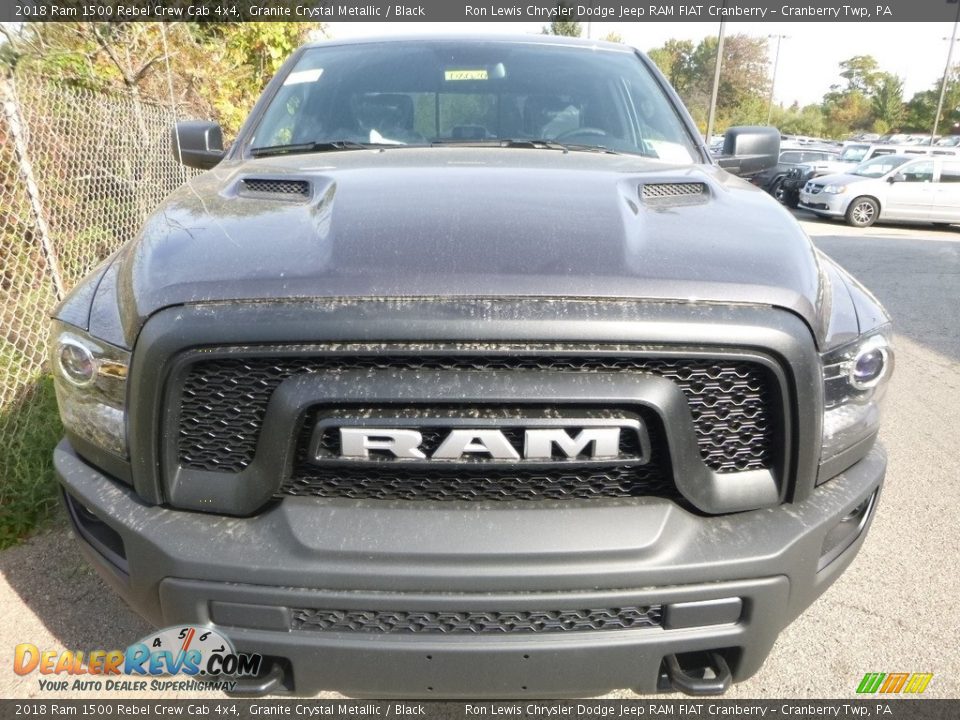 2018 Ram 1500 Rebel Crew Cab 4x4 Granite Crystal Metallic / Black Photo #8