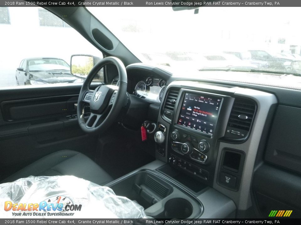 2018 Ram 1500 Rebel Crew Cab 4x4 Granite Crystal Metallic / Black Photo #10