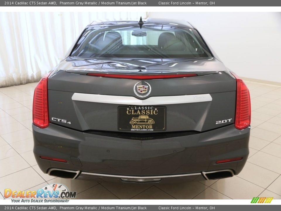 2014 Cadillac CTS Sedan AWD Phantom Gray Metallic / Medium Titanium/Jet Black Photo #21