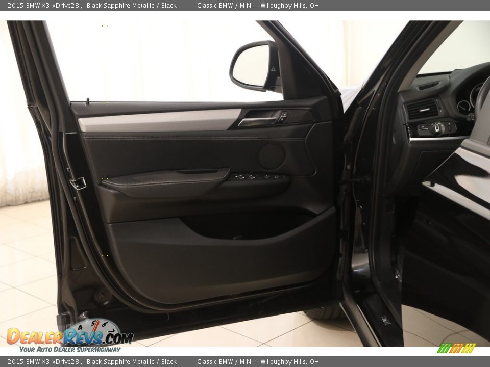 2015 BMW X3 xDrive28i Black Sapphire Metallic / Black Photo #4