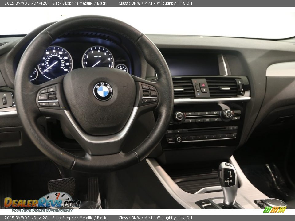2015 BMW X3 xDrive28i Black Sapphire Metallic / Black Photo #6
