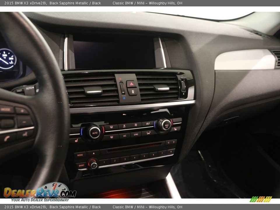 2015 BMW X3 xDrive28i Black Sapphire Metallic / Black Photo #9