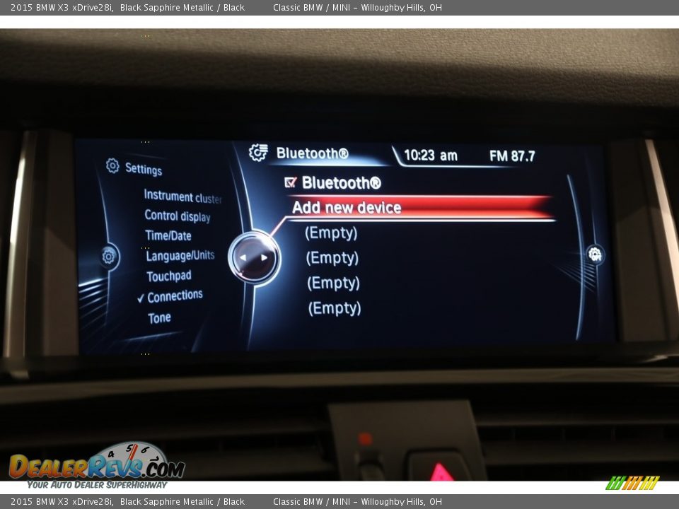 2015 BMW X3 xDrive28i Black Sapphire Metallic / Black Photo #11