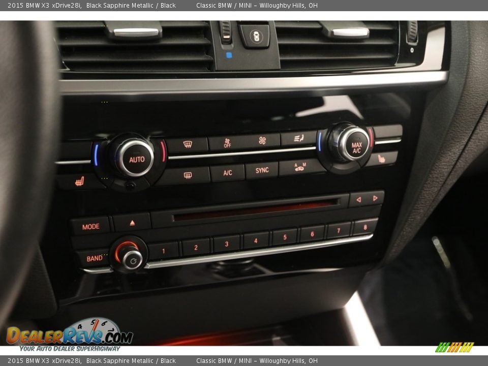2015 BMW X3 xDrive28i Black Sapphire Metallic / Black Photo #13
