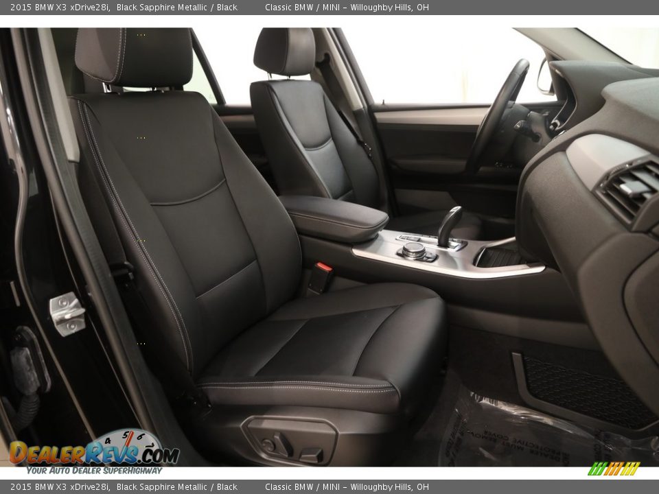2015 BMW X3 xDrive28i Black Sapphire Metallic / Black Photo #16