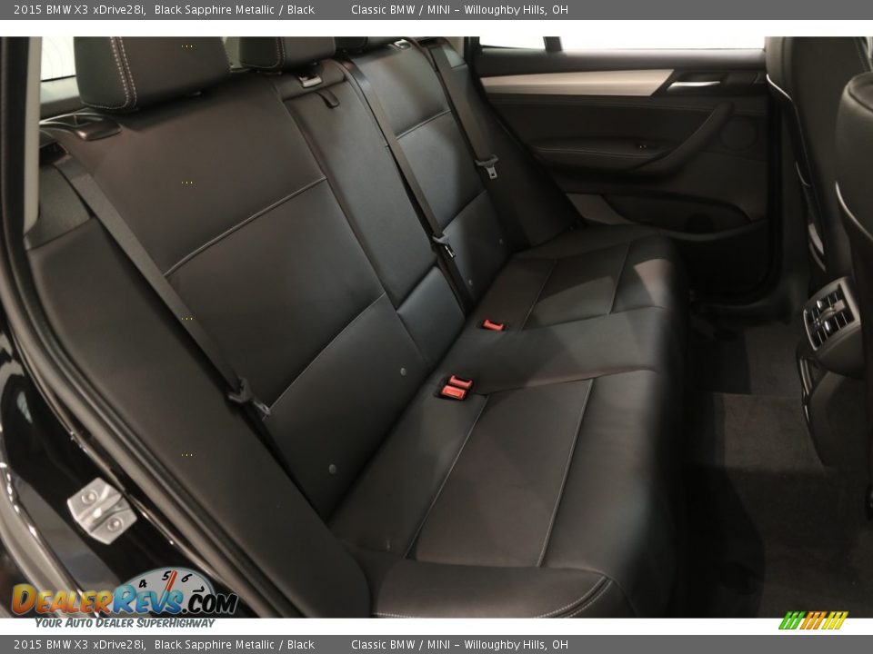 2015 BMW X3 xDrive28i Black Sapphire Metallic / Black Photo #17