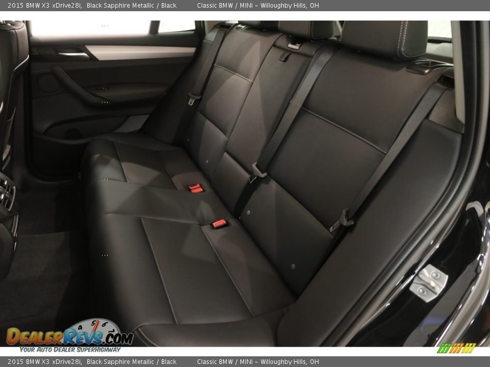 2015 BMW X3 xDrive28i Black Sapphire Metallic / Black Photo #18