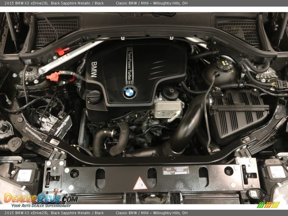 2015 BMW X3 xDrive28i Black Sapphire Metallic / Black Photo #20