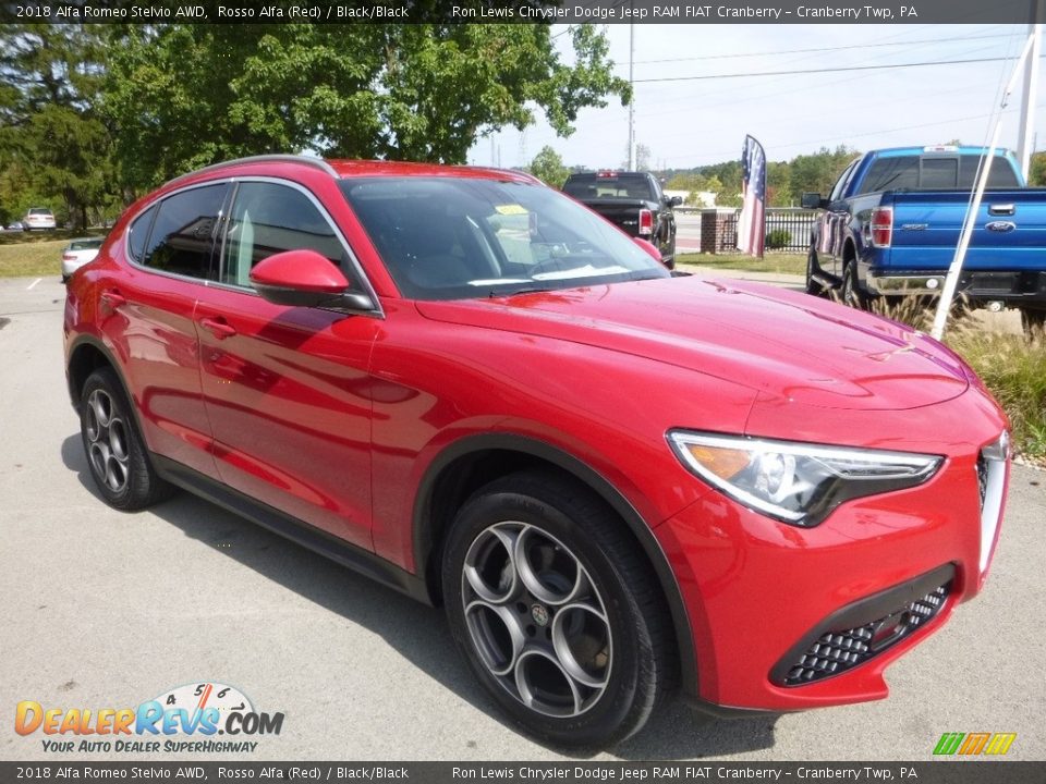 Rosso Alfa (Red) 2018 Alfa Romeo Stelvio AWD Photo #10