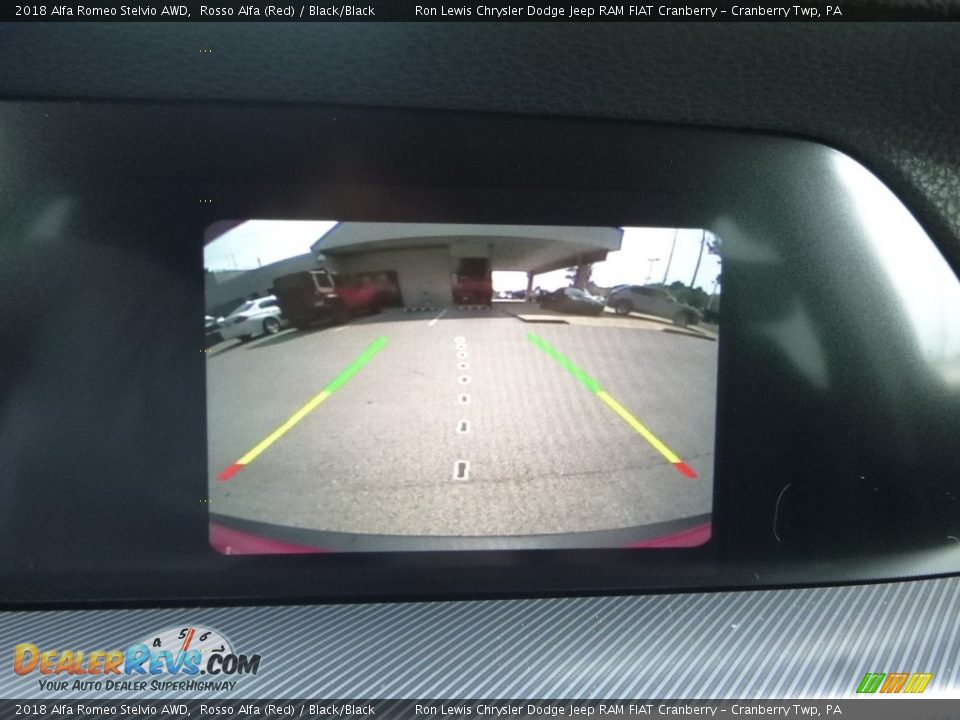 2018 Alfa Romeo Stelvio AWD Rosso Alfa (Red) / Black/Black Photo #23