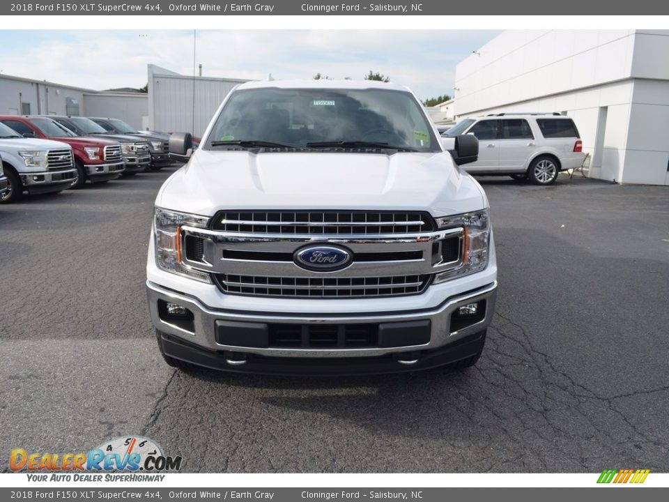 2018 Ford F150 XLT SuperCrew 4x4 Oxford White / Earth Gray Photo #4