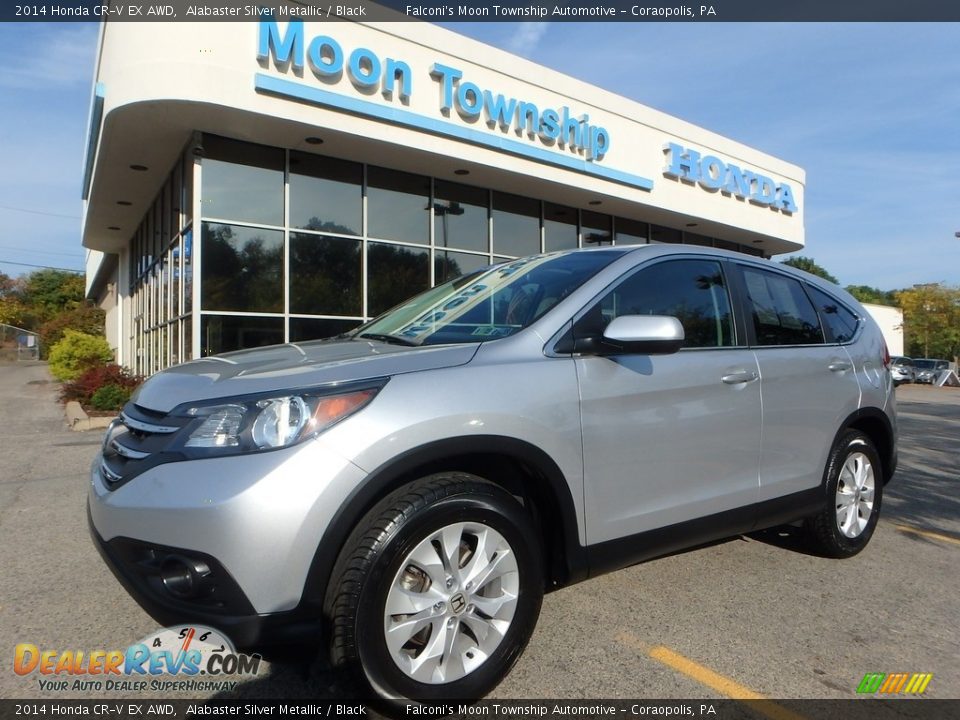 2014 Honda CR-V EX AWD Alabaster Silver Metallic / Black Photo #1