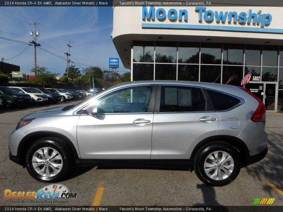 2014 Honda CR-V EX AWD Alabaster Silver Metallic / Black Photo #2