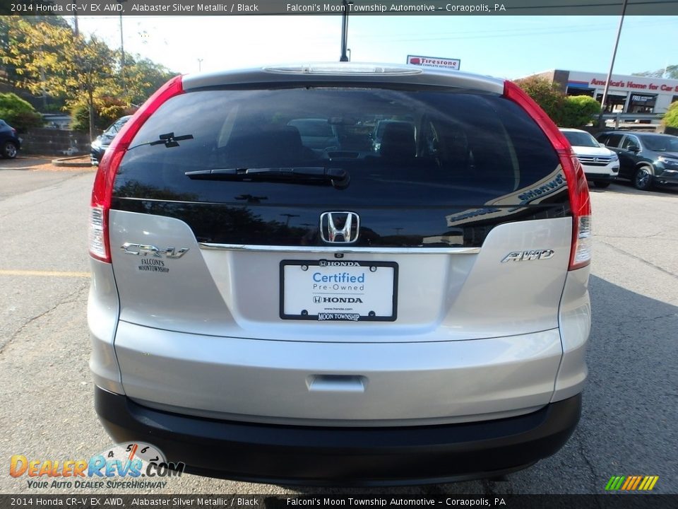 2014 Honda CR-V EX AWD Alabaster Silver Metallic / Black Photo #4