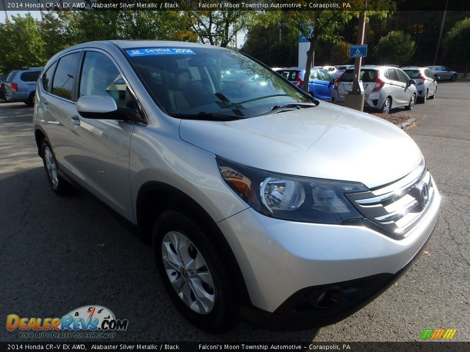 2014 Honda CR-V EX AWD Alabaster Silver Metallic / Black Photo #8