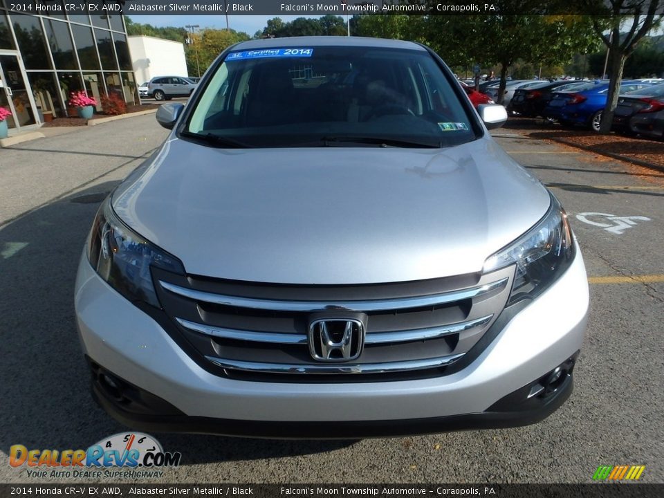 2014 Honda CR-V EX AWD Alabaster Silver Metallic / Black Photo #9