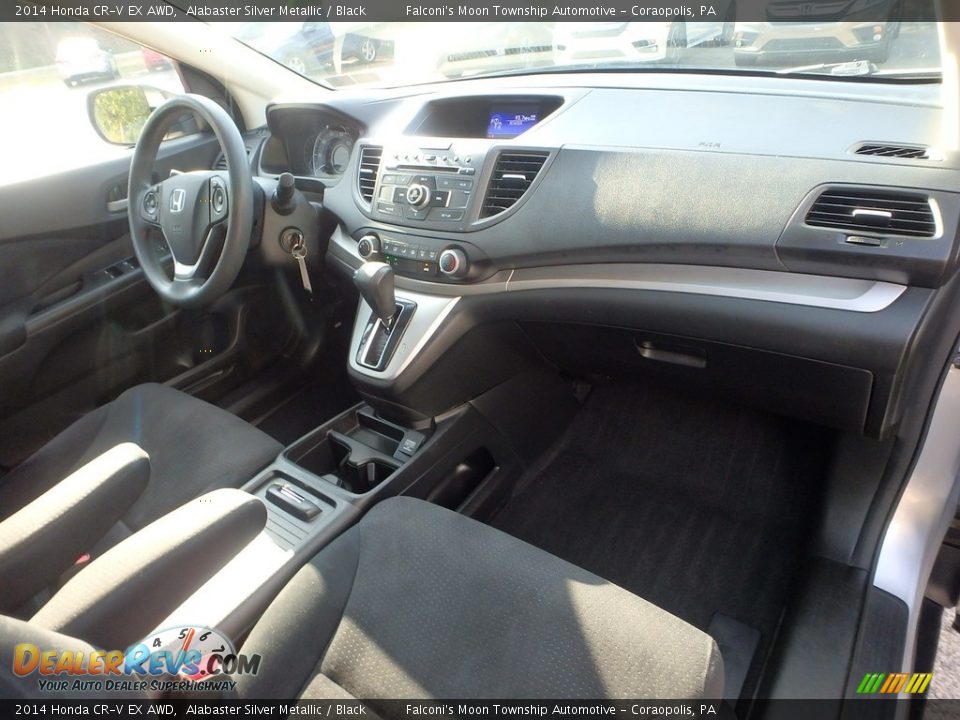 2014 Honda CR-V EX AWD Alabaster Silver Metallic / Black Photo #12