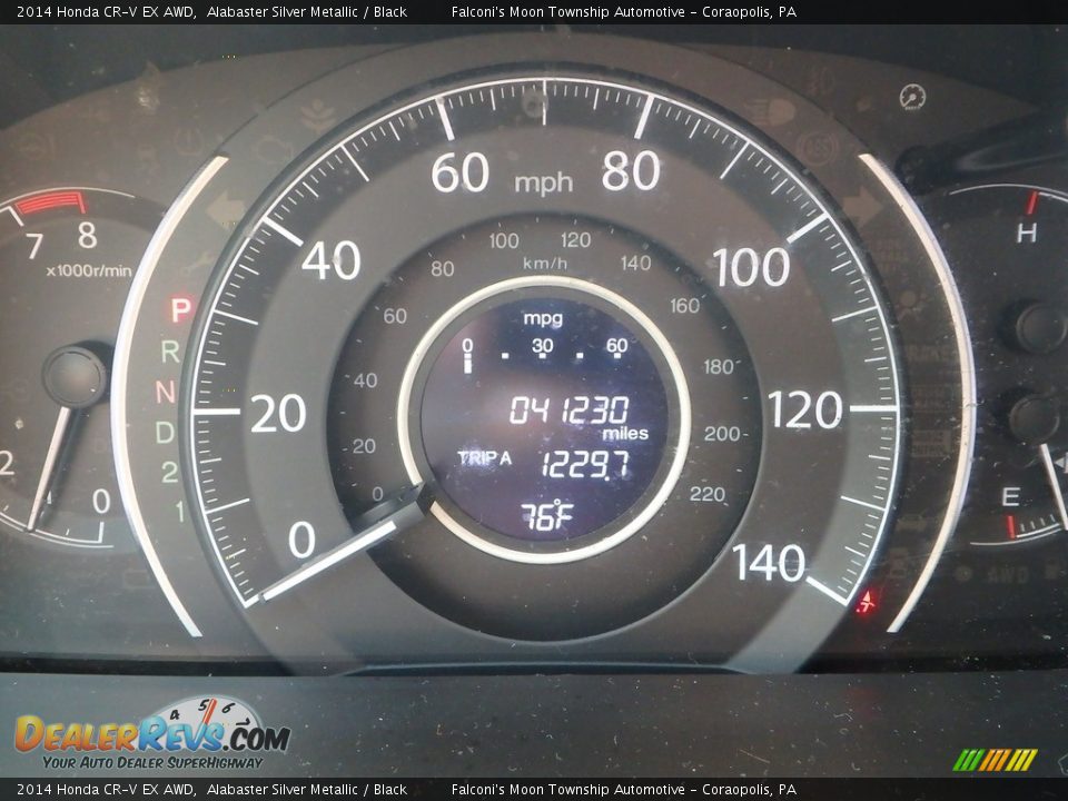 2014 Honda CR-V EX AWD Alabaster Silver Metallic / Black Photo #24