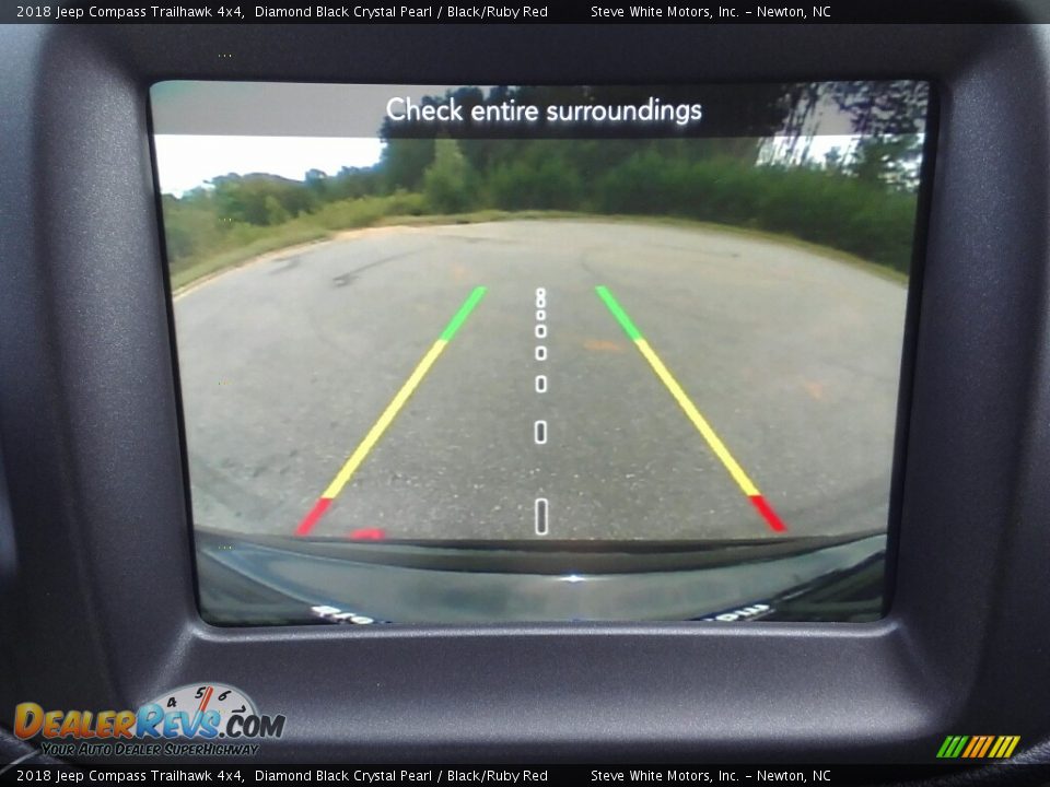 2018 Jeep Compass Trailhawk 4x4 Diamond Black Crystal Pearl / Black/Ruby Red Photo #23