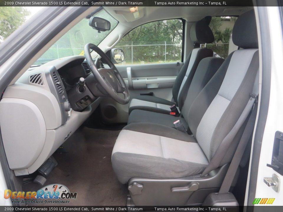 2009 Chevrolet Silverado 1500 LS Extended Cab Summit White / Dark Titanium Photo #21
