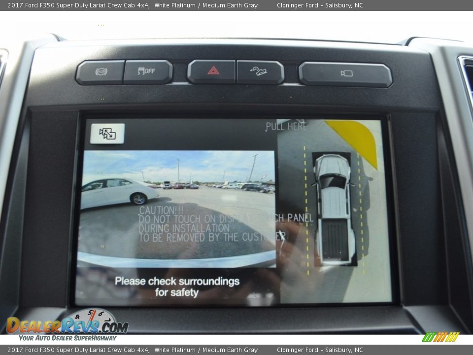 2017 Ford F350 Super Duty Lariat Crew Cab 4x4 White Platinum / Medium Earth Gray Photo #16