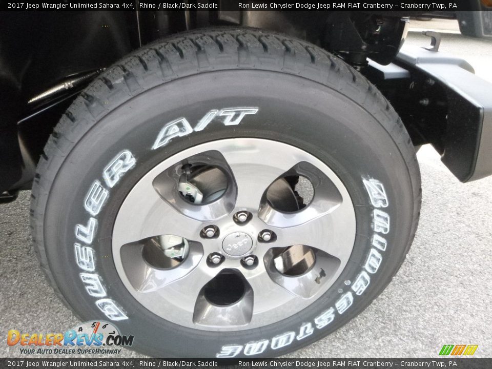 2017 Jeep Wrangler Unlimited Sahara 4x4 Rhino / Black/Dark Saddle Photo #9