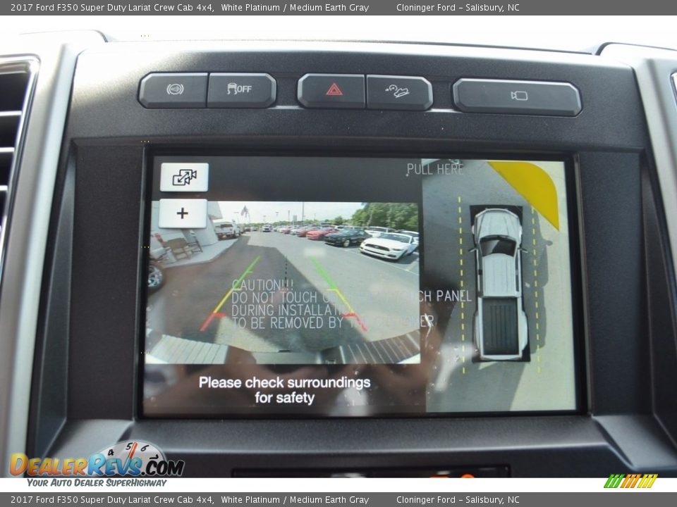 2017 Ford F350 Super Duty Lariat Crew Cab 4x4 White Platinum / Medium Earth Gray Photo #17