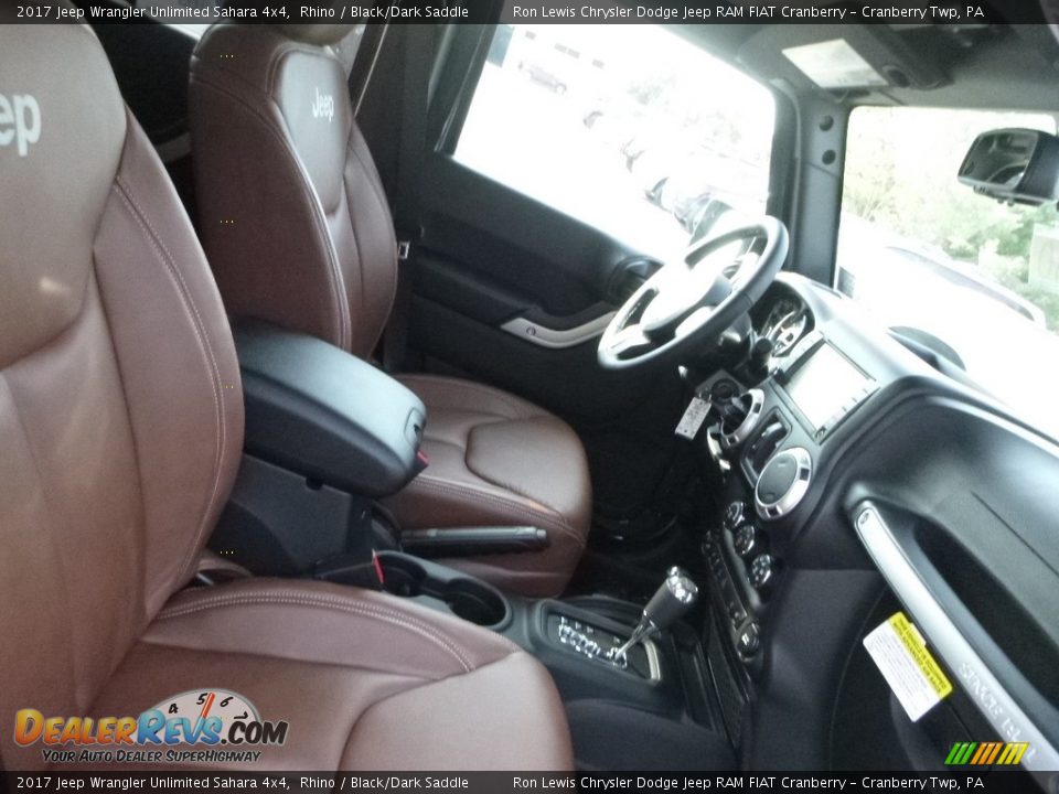 2017 Jeep Wrangler Unlimited Sahara 4x4 Rhino / Black/Dark Saddle Photo #10