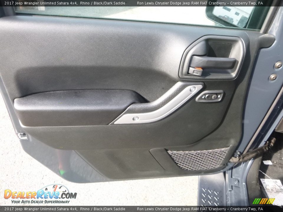 2017 Jeep Wrangler Unlimited Sahara 4x4 Rhino / Black/Dark Saddle Photo #14