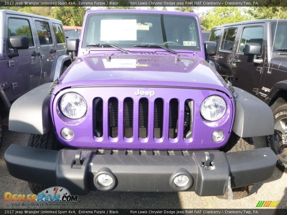 2017 Jeep Wrangler Unlimited Sport 4x4 Extreme Purple / Black Photo #2