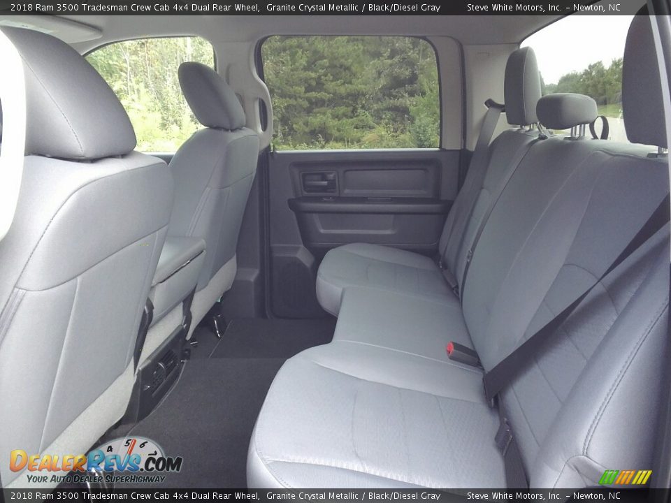 Rear Seat of 2018 Ram 3500 Tradesman Crew Cab 4x4 Dual Rear Wheel Photo #10