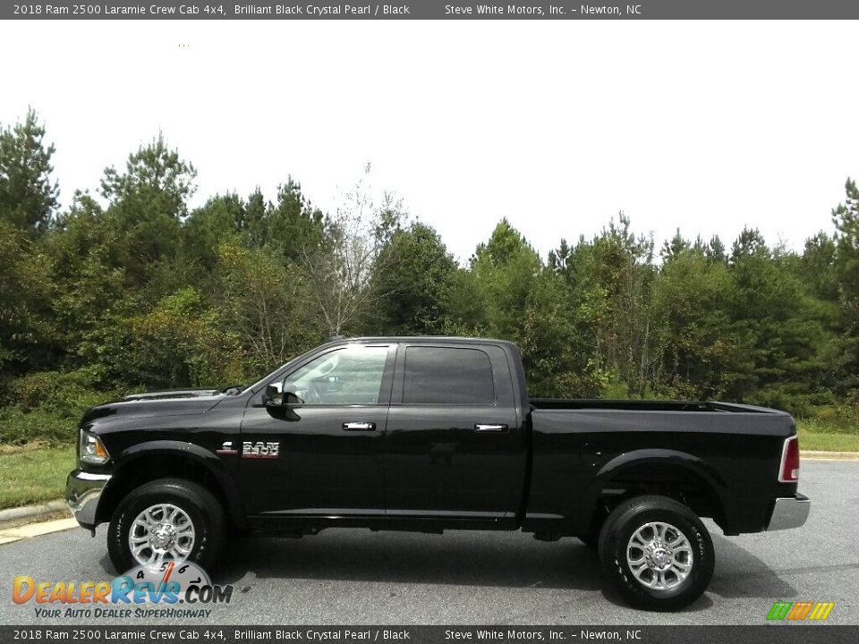 2018 Ram 2500 Laramie Crew Cab 4x4 Brilliant Black Crystal Pearl / Black Photo #1