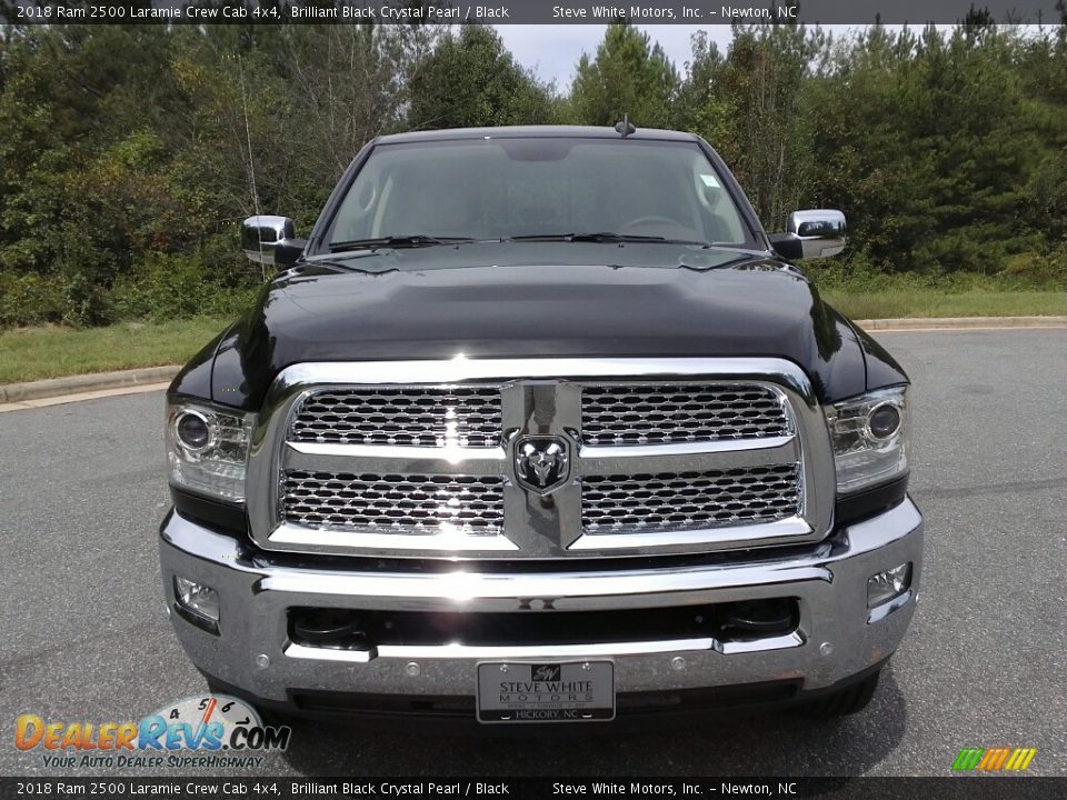 2018 Ram 2500 Laramie Crew Cab 4x4 Brilliant Black Crystal Pearl / Black Photo #3
