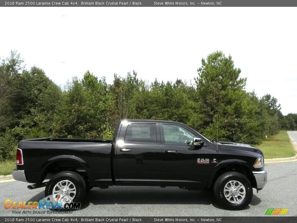 2018 Ram 2500 Laramie Crew Cab 4x4 Brilliant Black Crystal Pearl / Black Photo #5