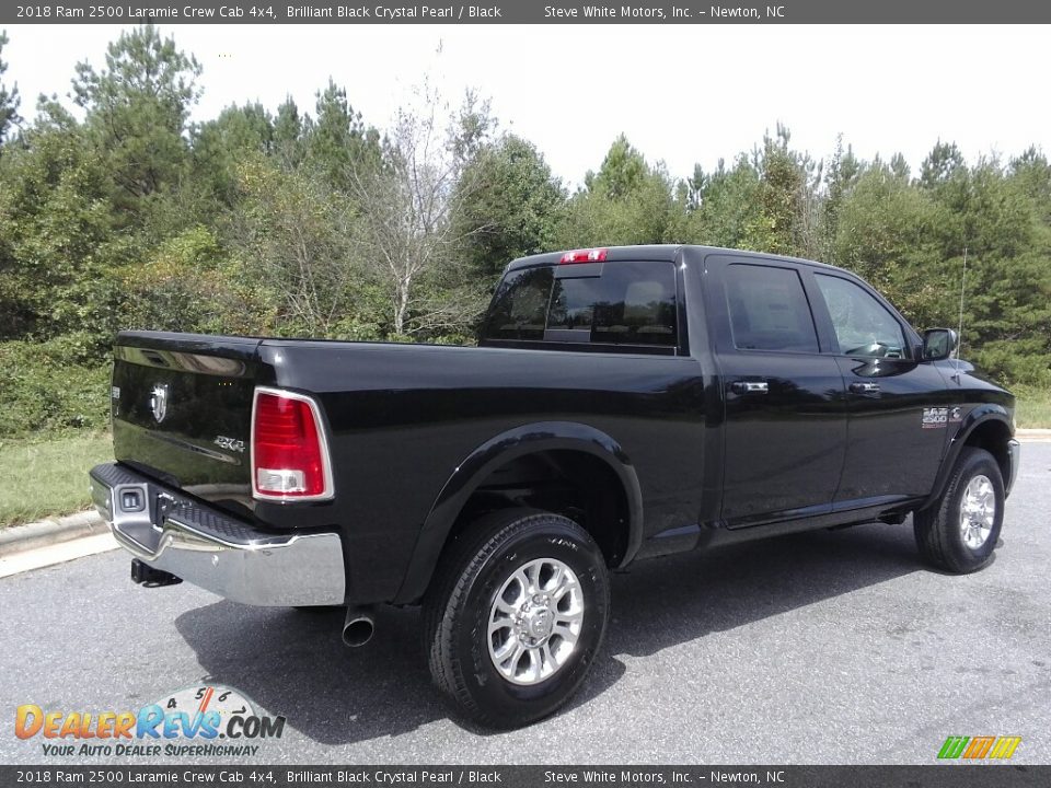 2018 Ram 2500 Laramie Crew Cab 4x4 Brilliant Black Crystal Pearl / Black Photo #6