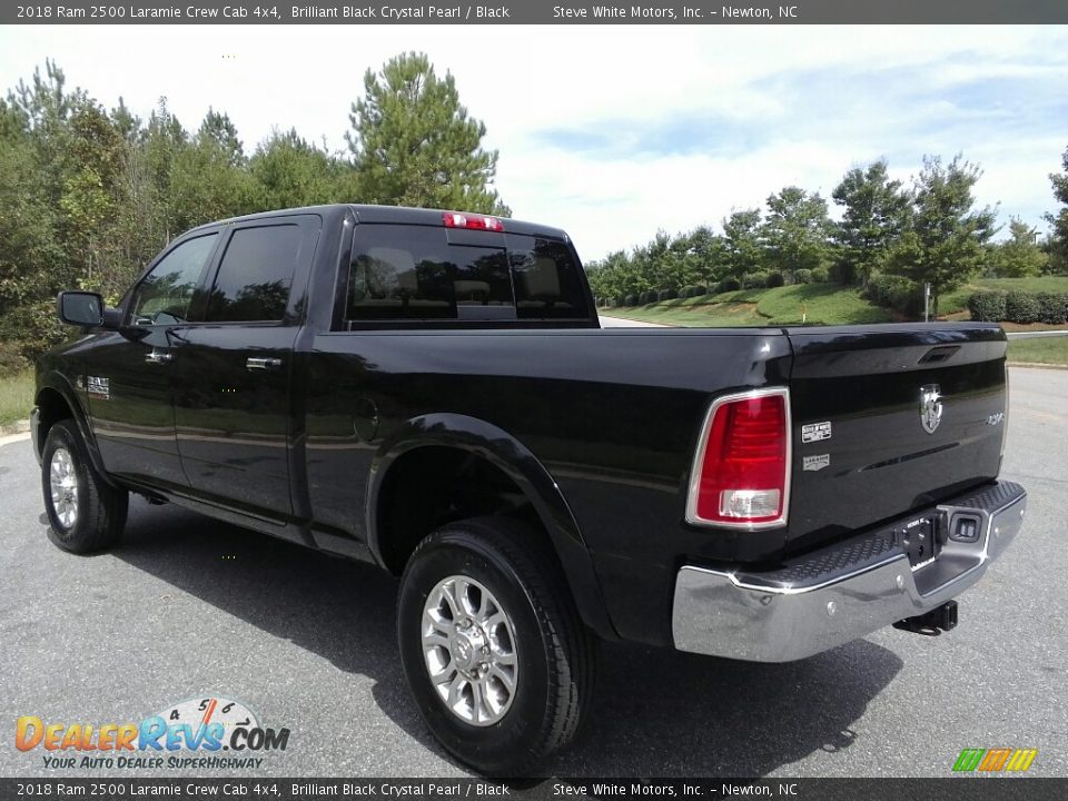 2018 Ram 2500 Laramie Crew Cab 4x4 Brilliant Black Crystal Pearl / Black Photo #8