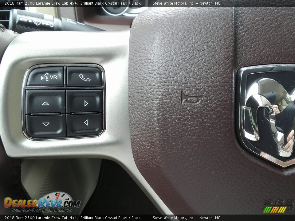 2018 Ram 2500 Laramie Crew Cab 4x4 Brilliant Black Crystal Pearl / Black Photo #17