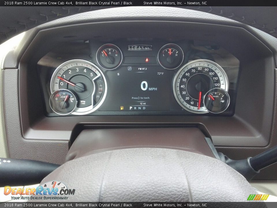 2018 Ram 2500 Laramie Crew Cab 4x4 Brilliant Black Crystal Pearl / Black Photo #19