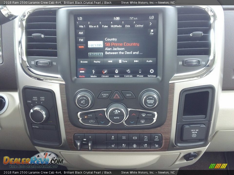 2018 Ram 2500 Laramie Crew Cab 4x4 Brilliant Black Crystal Pearl / Black Photo #20