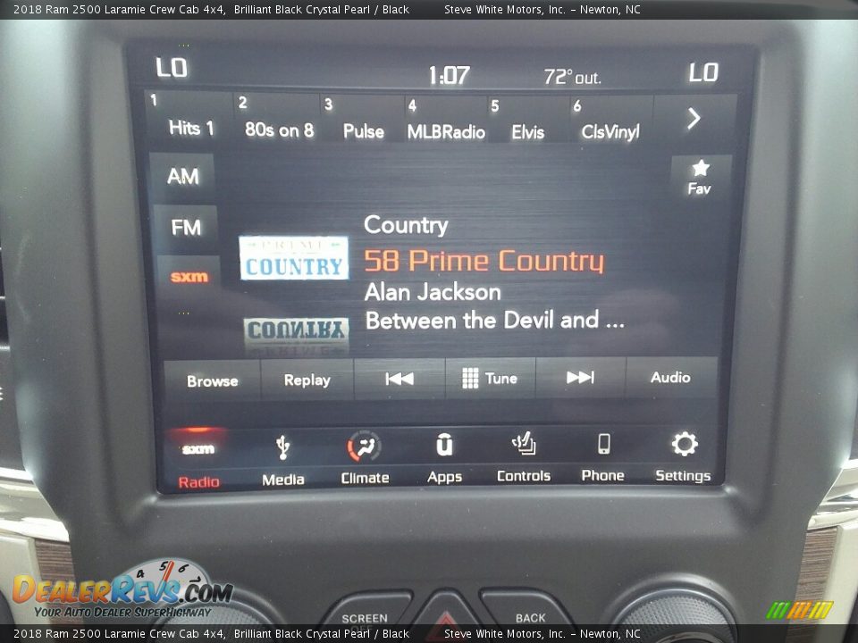 2018 Ram 2500 Laramie Crew Cab 4x4 Brilliant Black Crystal Pearl / Black Photo #21