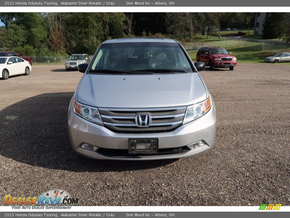 2013 Honda Odyssey Touring Alabaster Silver Metallic / Gray Photo #2