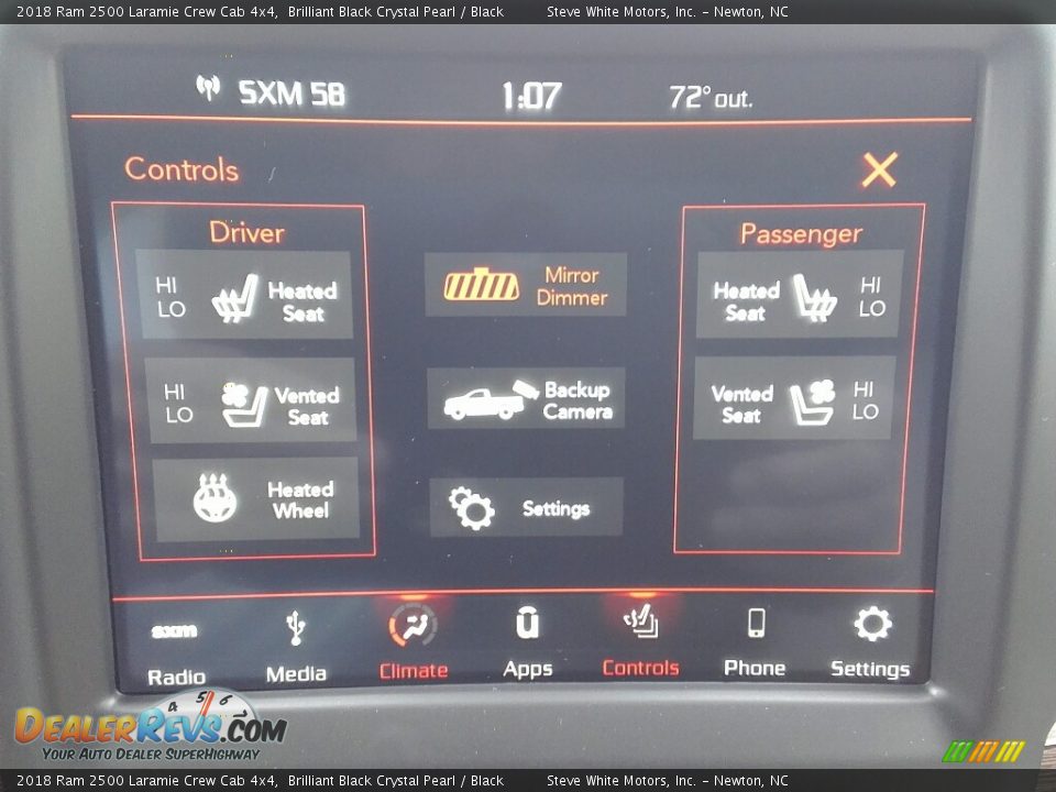 2018 Ram 2500 Laramie Crew Cab 4x4 Brilliant Black Crystal Pearl / Black Photo #24